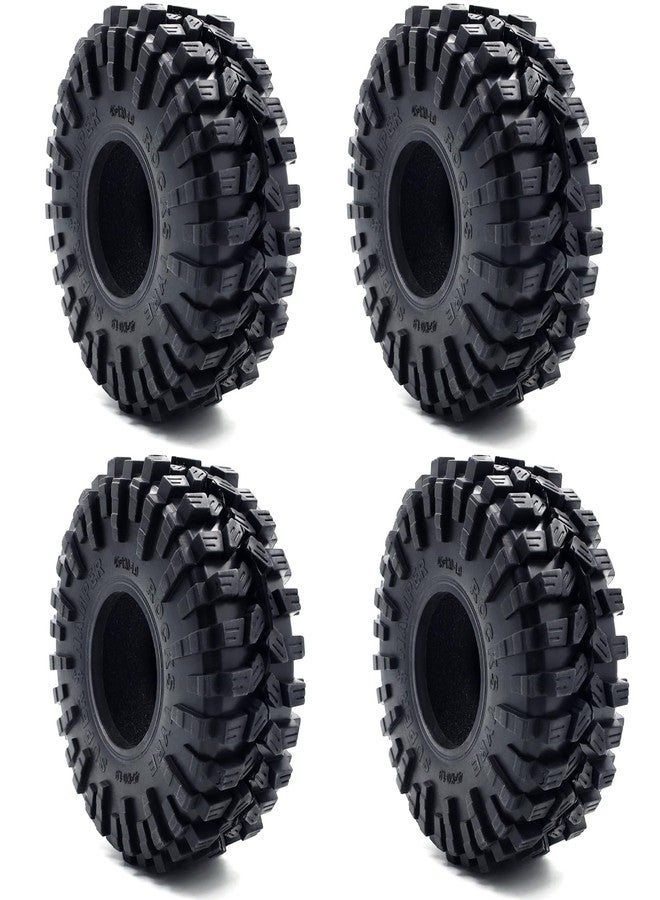 Raflot 4PCS 1.9 Crawler Tires RC Tires RC Rubber Tyre Set RC Crawler Tyre with Foam Insert for SCX10 90046 SCX10 UTB18 TRX4 TRX6 Redcat Gen8 7VS4-10 1/10 RC Crawler - Image 1